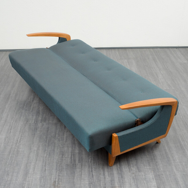 Mid century bichwood sofa - 1950s