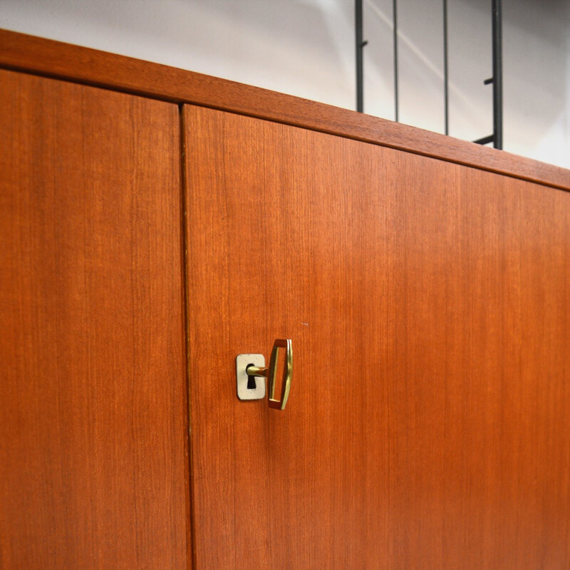 Modular storage unit in wood - 1950s