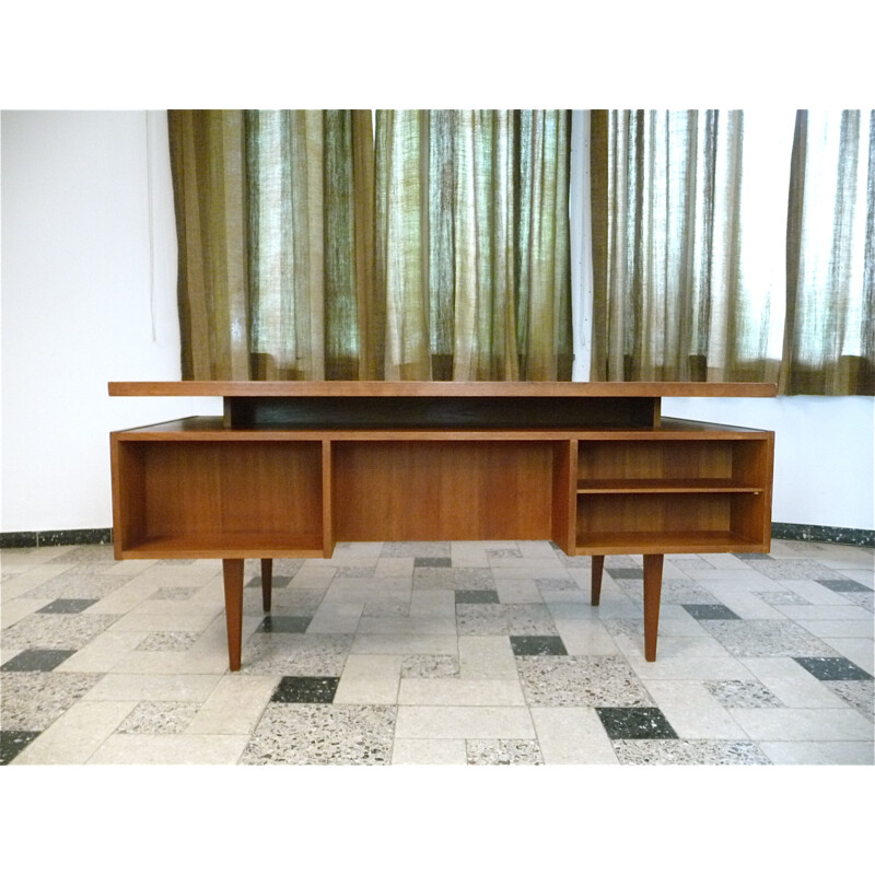 Desk in wood produced by Leo BUB Wertmöbel - 1960s