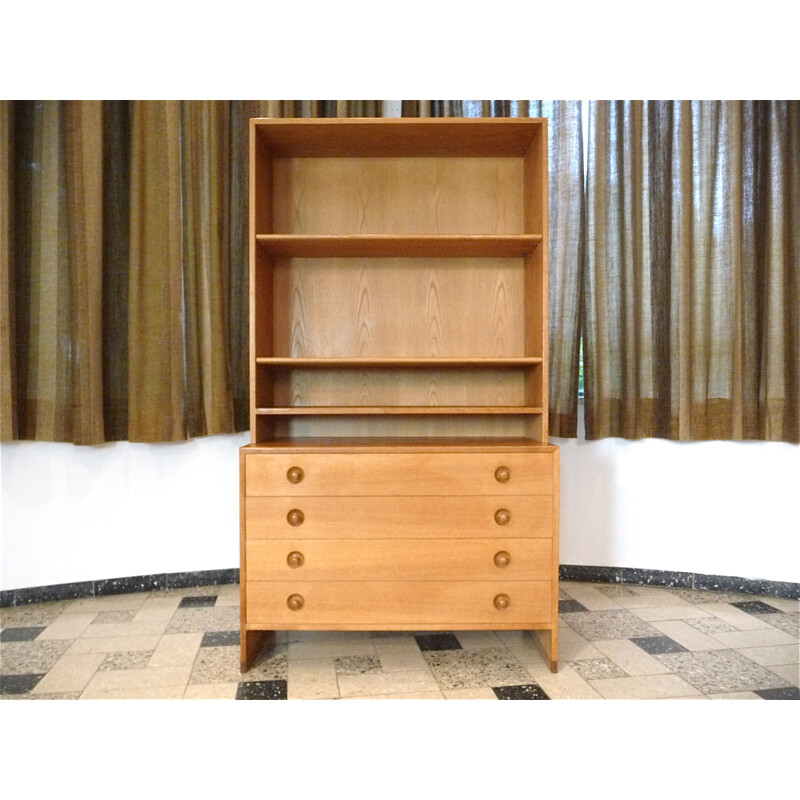 Vintage modular oak cabinet by Hans J. Wegner for RY Møbler, 1950