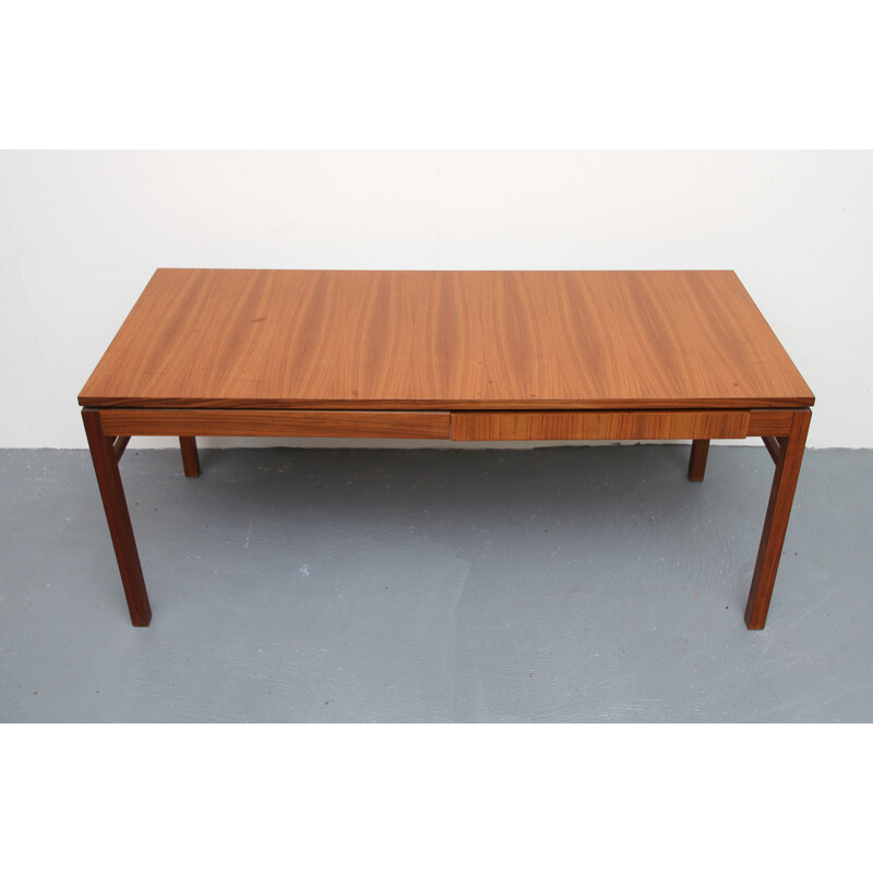 Coffee table walnut with move-out plates - 1960s