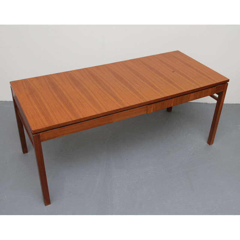 Coffee table walnut with move-out plates - 1960s