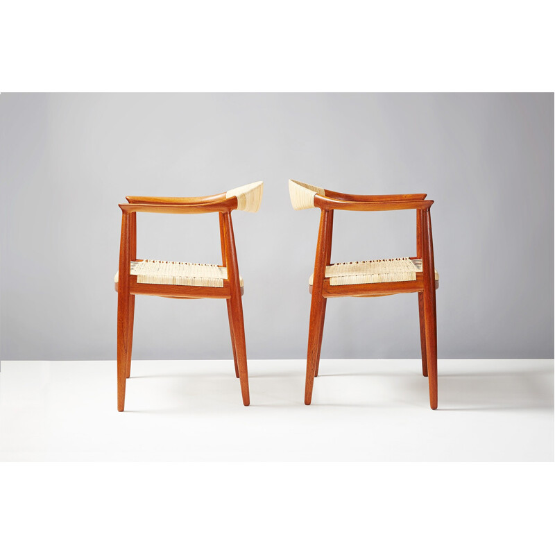 Pair of JH-501 armchairs by Hans Wegner for Johannes Hansen - 1940s