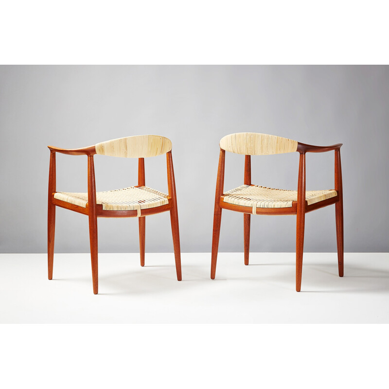 Pair of JH-501 armchairs by Hans Wegner for Johannes Hansen - 1940s