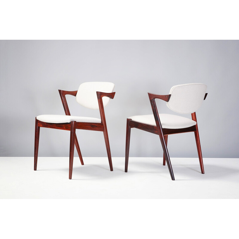 Set of 6 chairs Model 42  by Kai Kristiansen - 1950