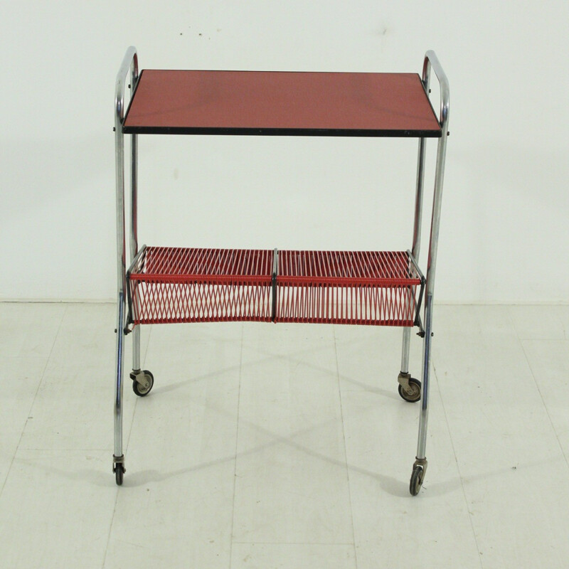 Mid century record  serving trolley - 1950s