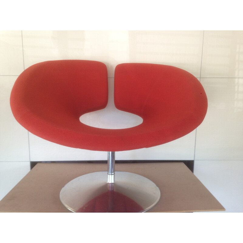 Red "Apollo" armchair, Patrick NORGUET - 2000s