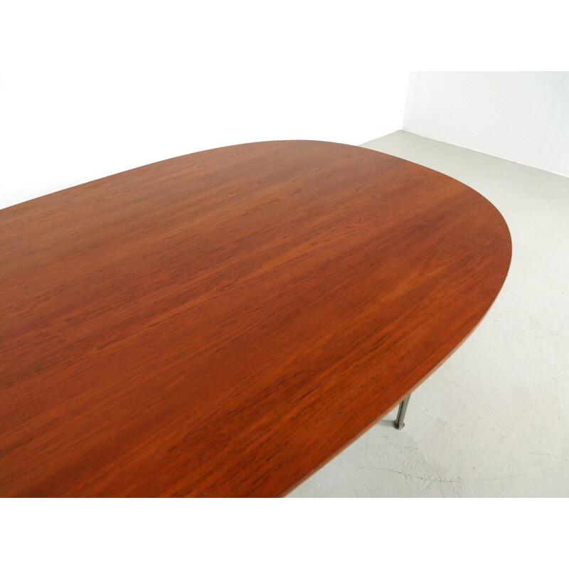 "Super-elliptical" dining table by Piet Hein and Bruno Mathsson for Fritz Hansen - 1970s