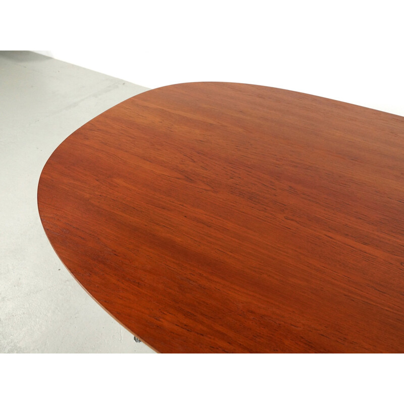 "Super-elliptical" dining table by Piet Hein and Bruno Mathsson for Fritz Hansen - 1970s