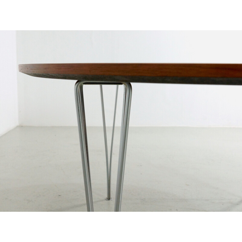 "Super-elliptical" dining table by Piet Hein and Bruno Mathsson for Fritz Hansen - 1970s