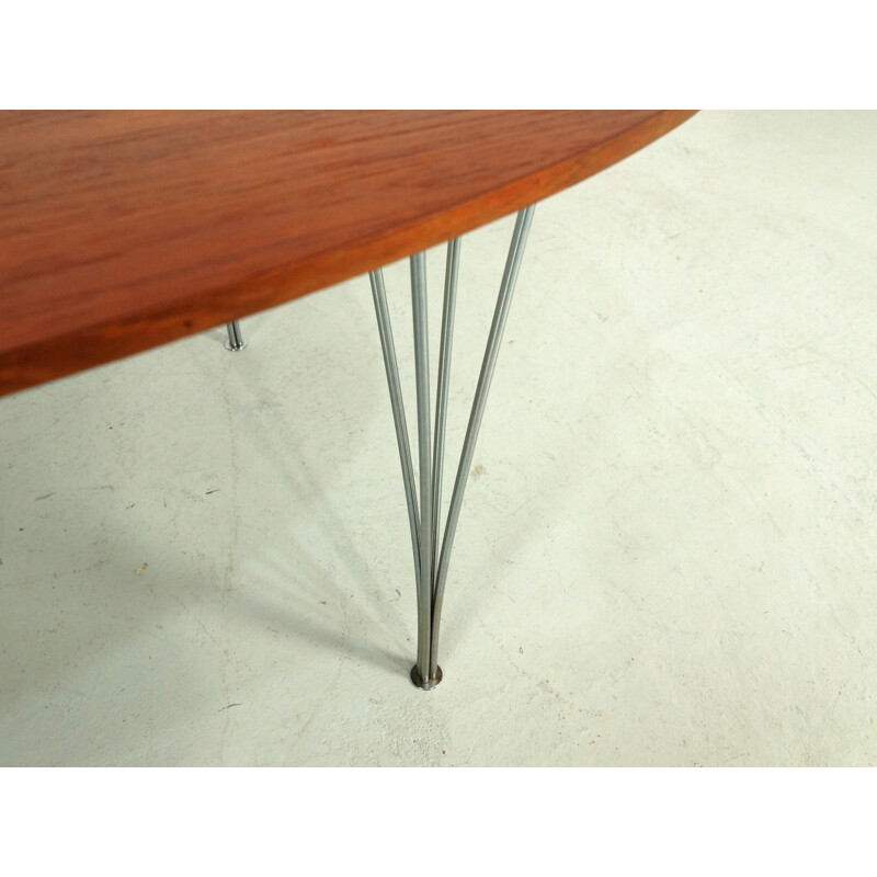 "Super-elliptical" dining table by Piet Hein and Bruno Mathsson for Fritz Hansen - 1970s