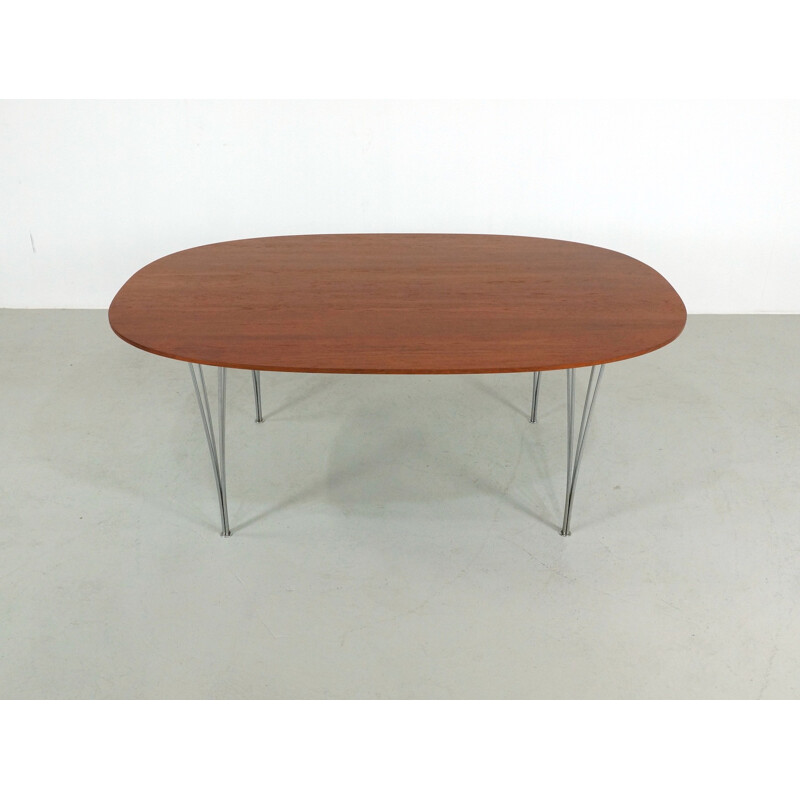 "Super-elliptical" dining table by Piet Hein and Bruno Mathsson for Fritz Hansen - 1970s
