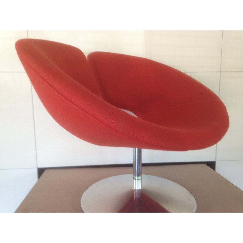 Red "Apollo" armchair, Patrick NORGUET - 2000s