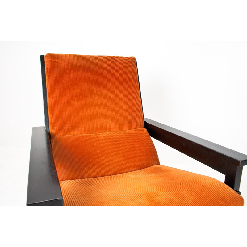 Fauteuil vintage orange de Rob Parry pour Gelderland - 1960