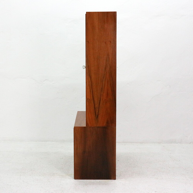 Cabinet in walnut produced by DWM Deutsche Werkmöbel - 1960s