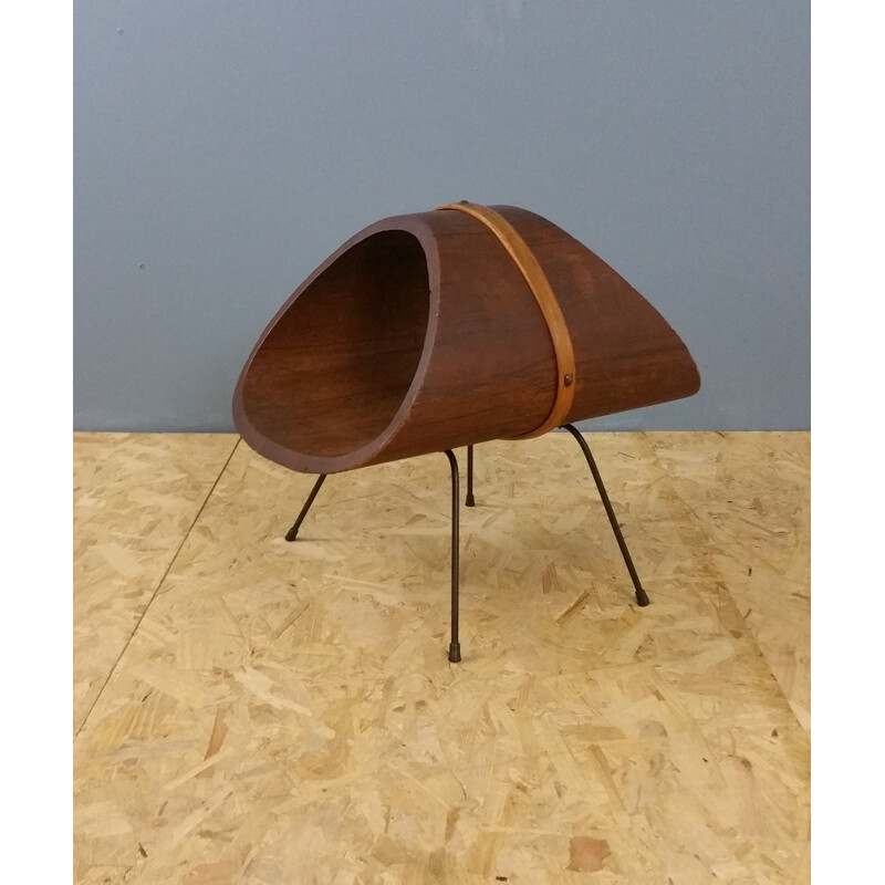 Mid-century magazine stand in wood by Carl Auböck - 1950s