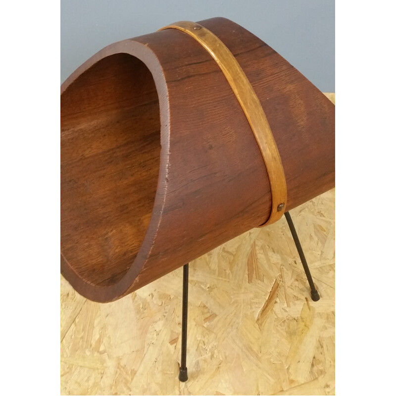 Mid-century magazine stand in wood by Carl Auböck - 1950s