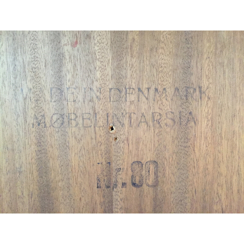 Table basse "modèle 80" produite par  Mobelintarsia - 1960
