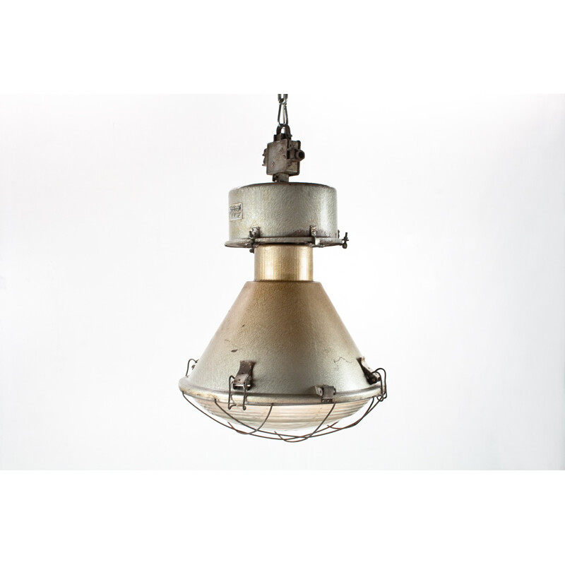 Mid-century industrial hanging lamp - 1950s