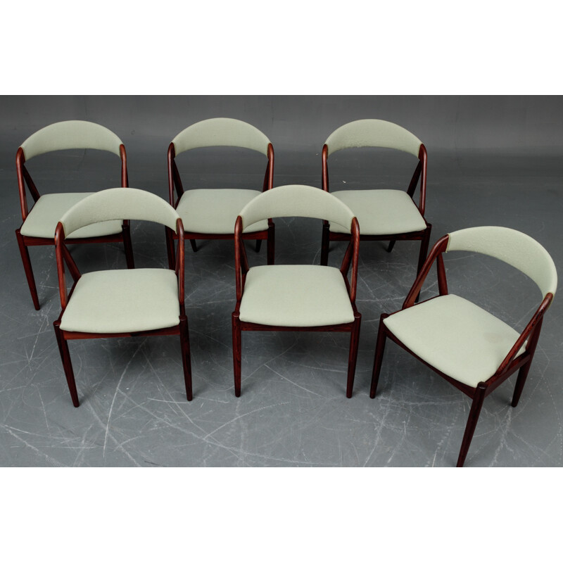 Set of 6 "model 31" chairs by Kai Kristiansen for Schou-Andersens Møbelfabrik - 1960s
