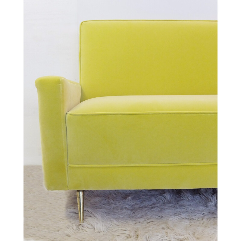 Mid century Italian yellow sofa from - 1960