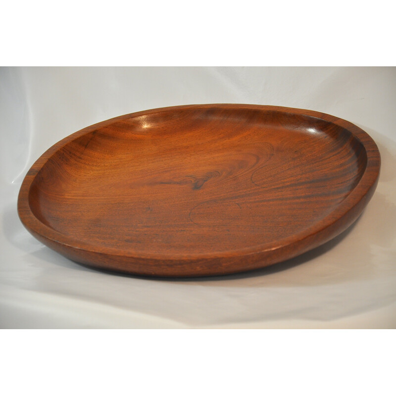 Plate in rosewood, Alexandre NOLL - 1950s