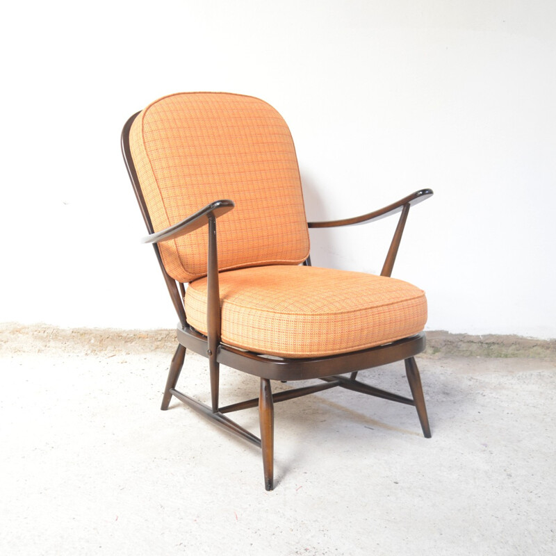 Mid-century armchair in elmwood by Lucian Ercolani - 1960s