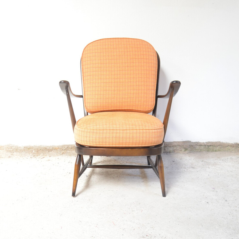 Mid-century armchair in elmwood by Lucian Ercolani - 1960s