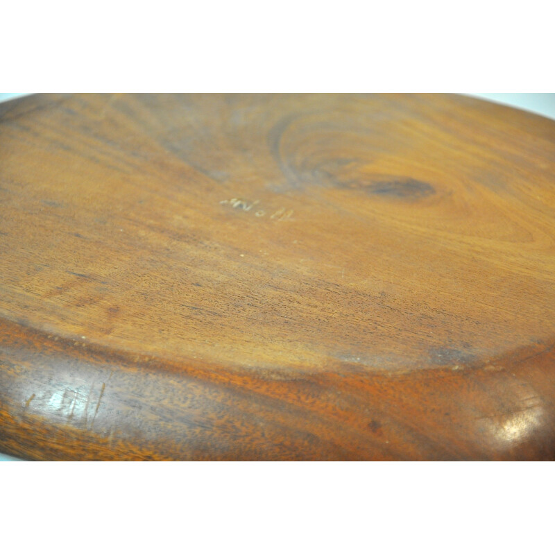 Plate in rosewood, Alexandre NOLL - 1950s