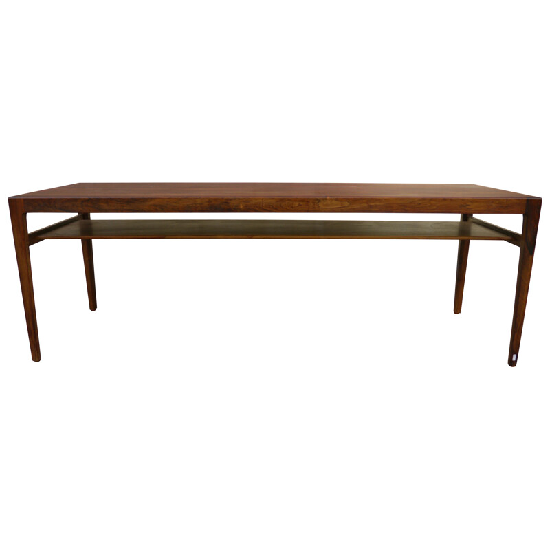 Coffee table in rosewood, Ludvig PONTOPPIDAN - 1960s