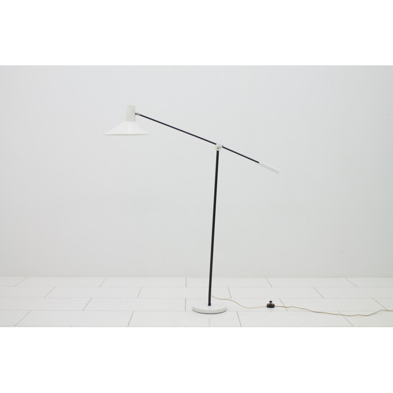 White floor lamp by Jan Hoogervorst - 1960s