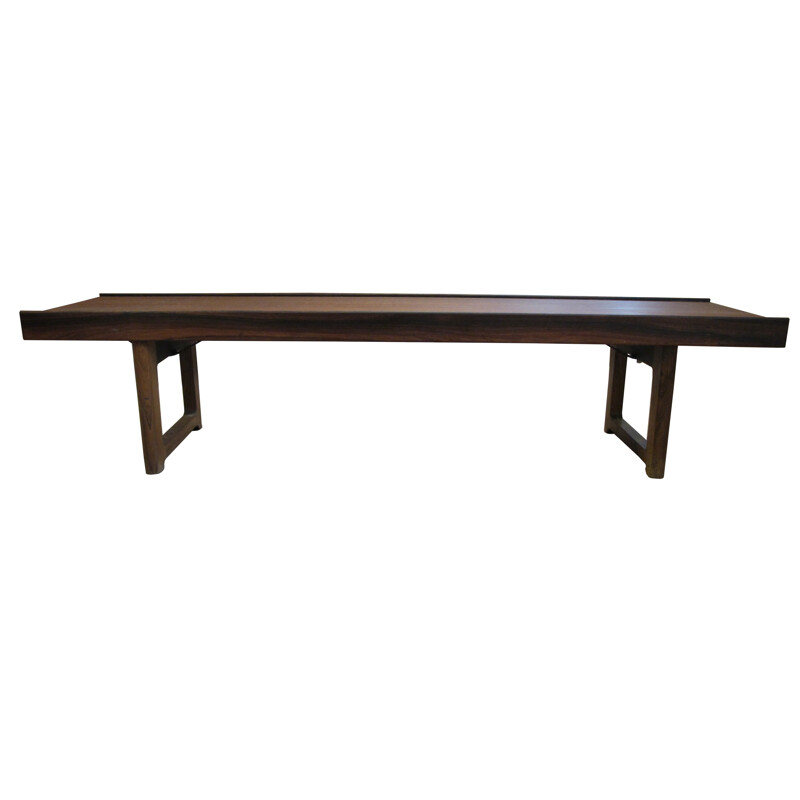 Mid century Krobo rosewood bench by Torbjørn Afdal - 1960s