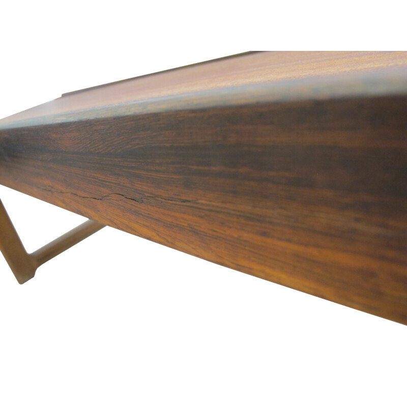 Mid century Krobo rosewood bench by Torbjørn Afdal - 1960s