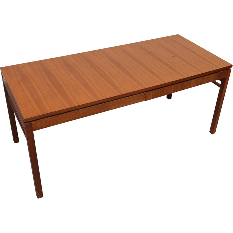 Coffee table walnut with move-out plates - 1960s