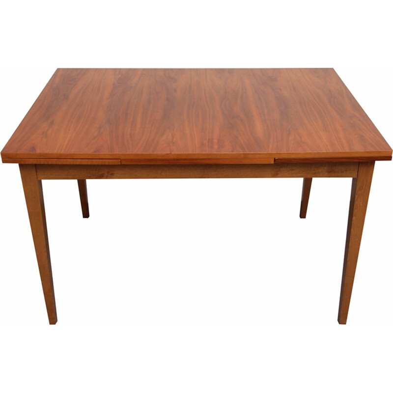 Extendable dining walnut table - 1960s