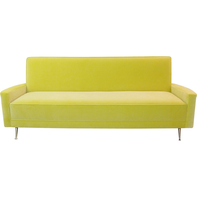 Mid century Italian yellow sofa from - 1960
