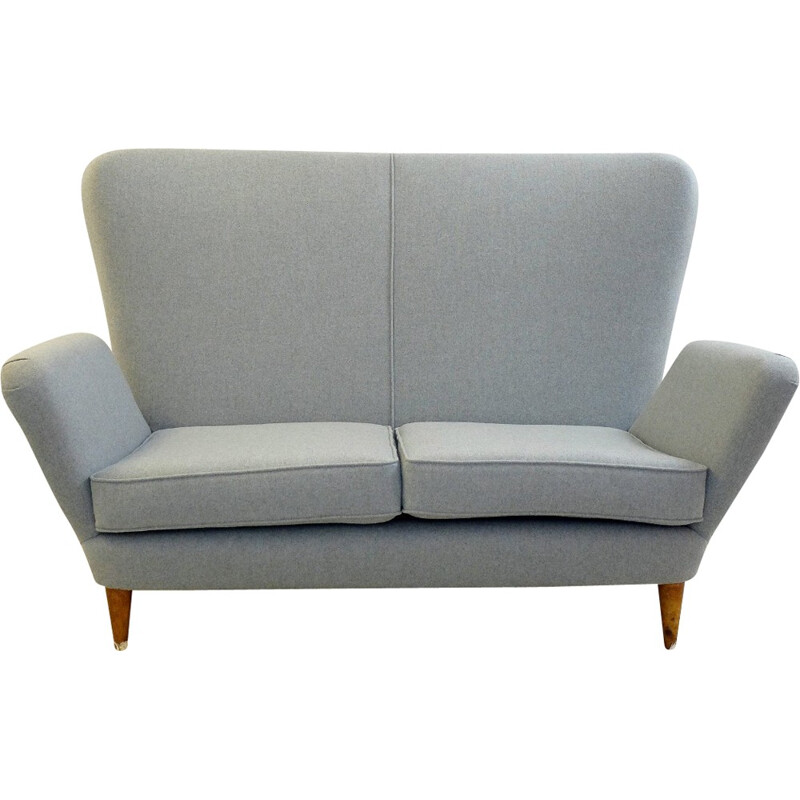 Mid century Italian grey sofa - 1950