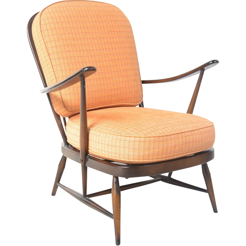 Mid-century armchair in elmwood by Lucian Ercolani - 1960s