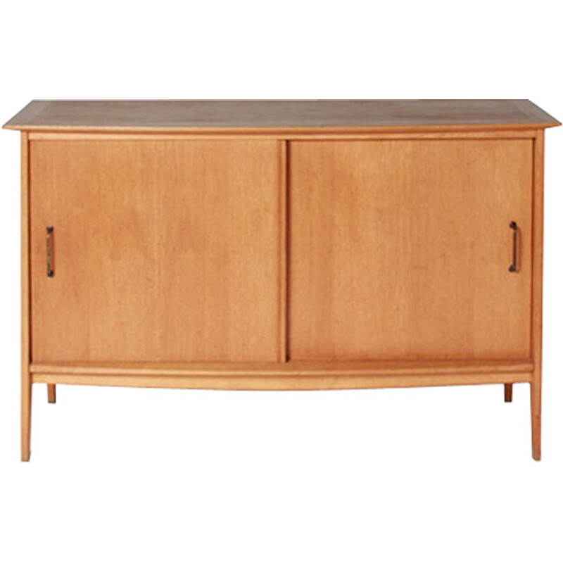 "Junior" sideboard with 2 sliding doors in wood by Roger Landault - 1950