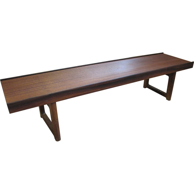 Mid century Krobo rosewood bench by Torbjørn Afdal - 1960s