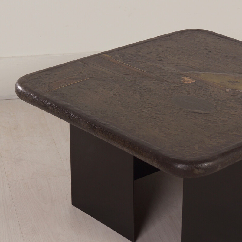 Mid-century square coffee table by Paul Kingma - 1980s