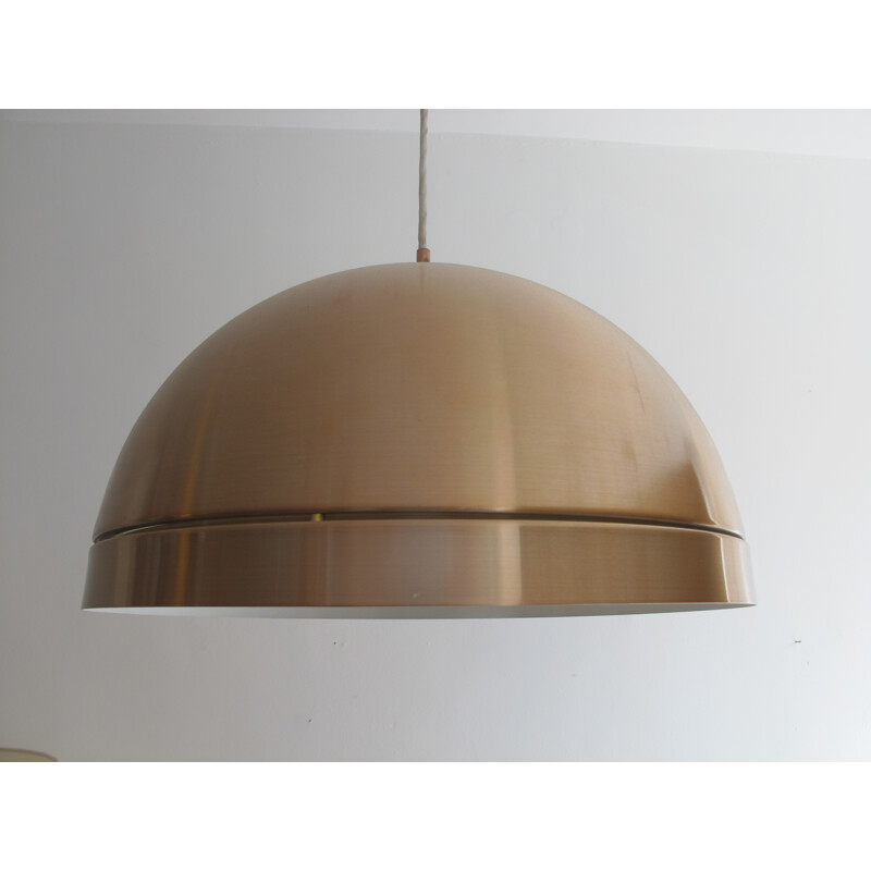 Copper hanging lamp by Svend Middelboe for Nordisk Solar - 1960s