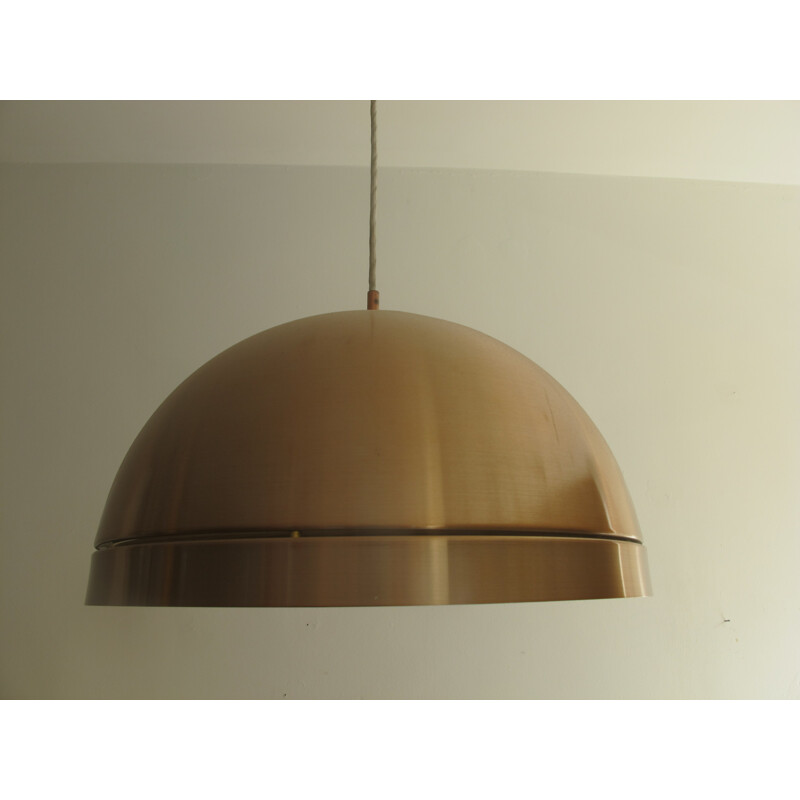 Copper hanging lamp by Svend Middelboe for Nordisk Solar - 1960s