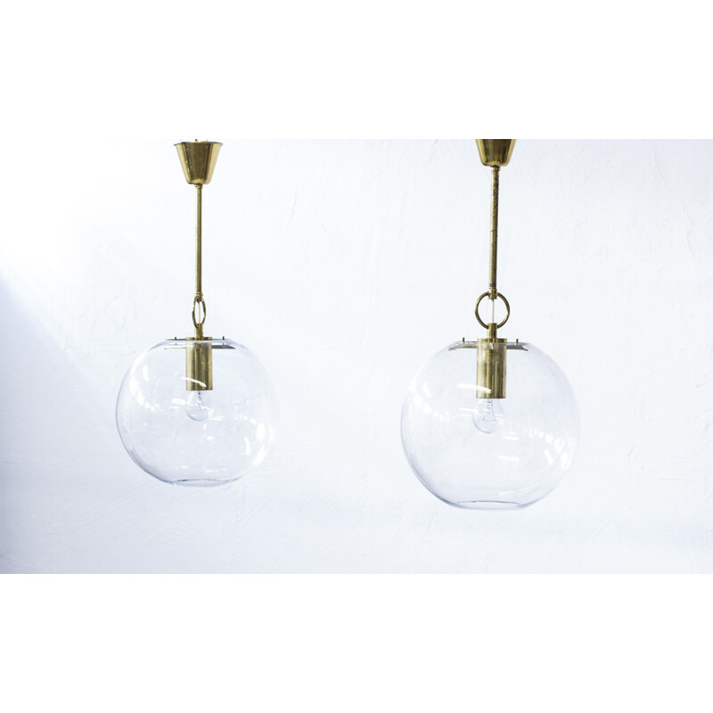 Pair of large pendant lights by Hans-Agne Jakobsson - 1960s