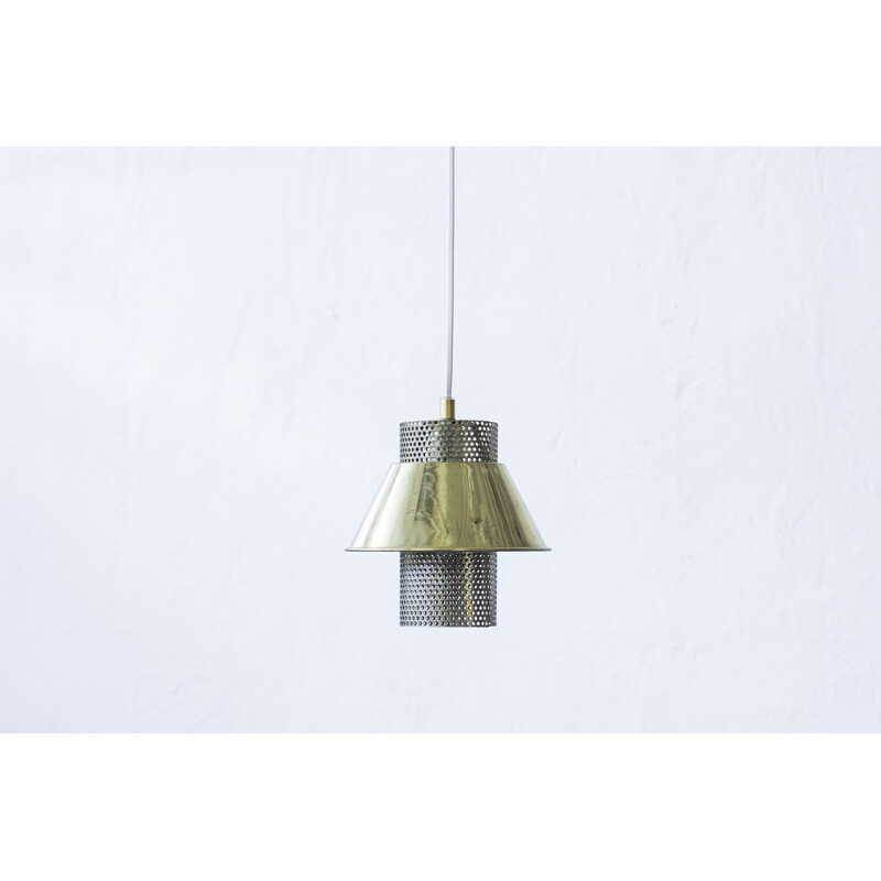 T766 pendant lamp with perforated cylinder by Hans-Agne Jakobsson - 1970s