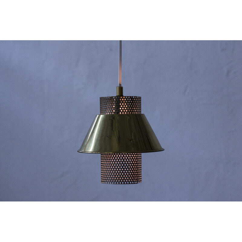 T766 pendant lamp with perforated cylinder by Hans-Agne Jakobsson - 1970s