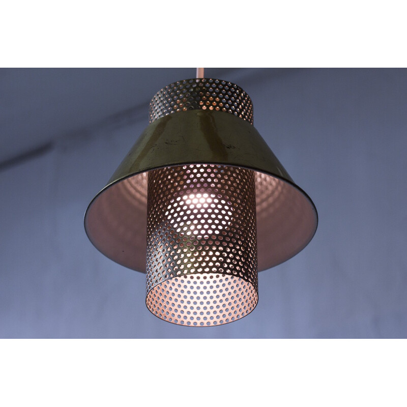 T766 pendant lamp with perforated cylinder by Hans-Agne Jakobsson - 1970s