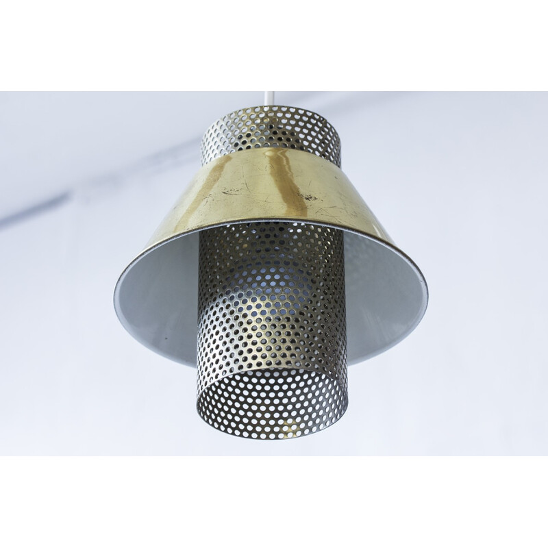 T766 pendant lamp with perforated cylinder by Hans-Agne Jakobsson - 1970s