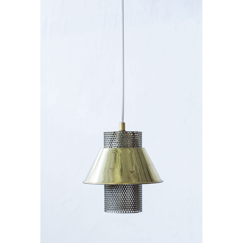 T766 pendant lamp with perforated cylinder by Hans-Agne Jakobsson - 1970s