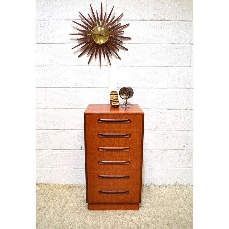 Chest in drawers in teak, Victor B. WILKINS - 1970s